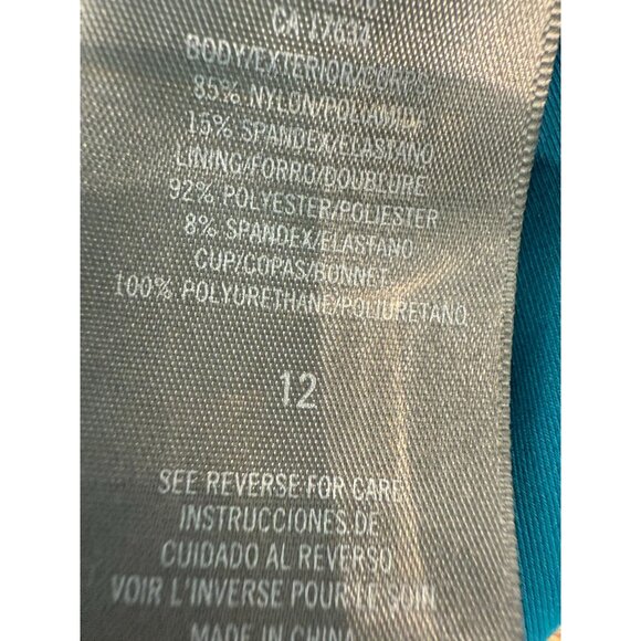 Women's Vince Camuto 1 Shoulder 1 piece w/ cutout and soft wrap waist, size 12 - Picture 4 of 12